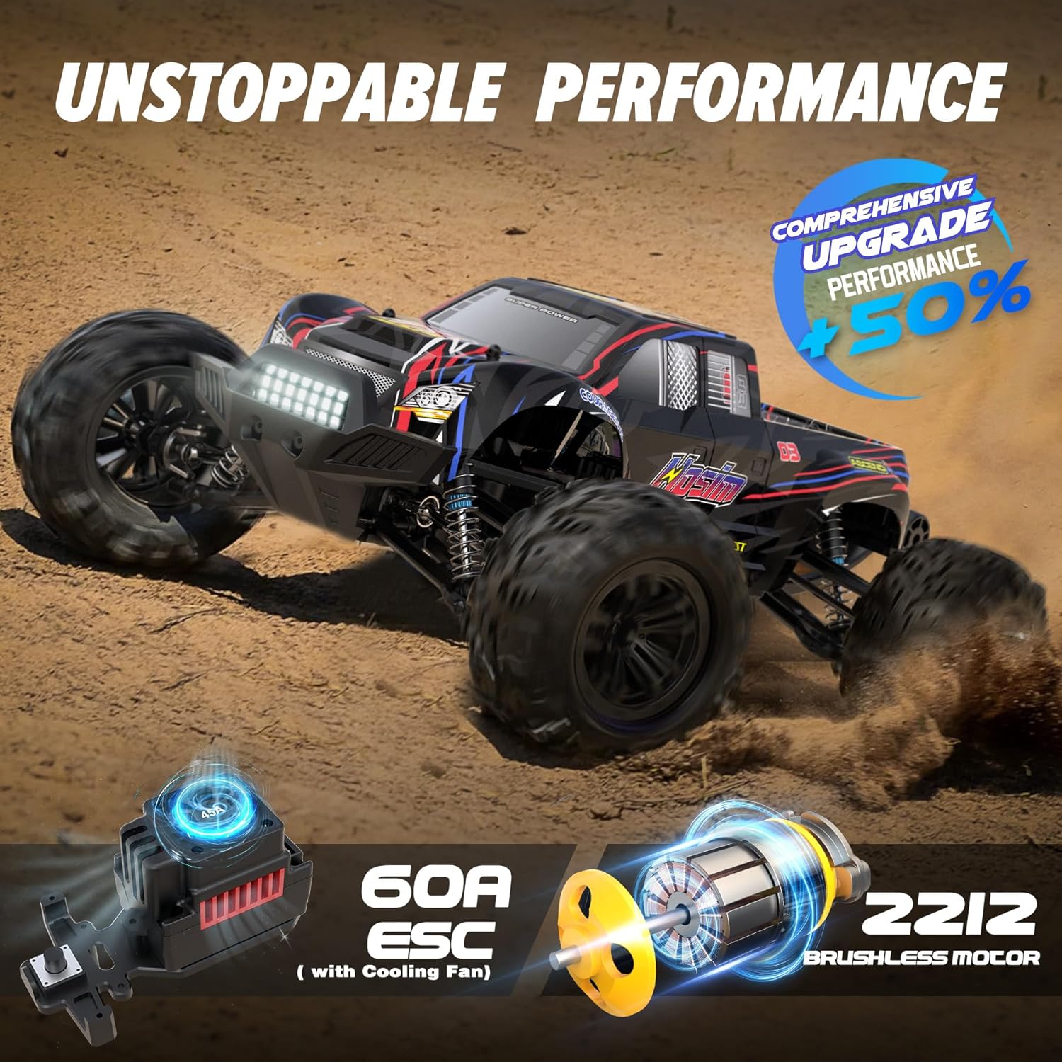 Brushless 1:10 RC Monster Truc - đánh giá và giá Rc Hobby Grade Monster Truck