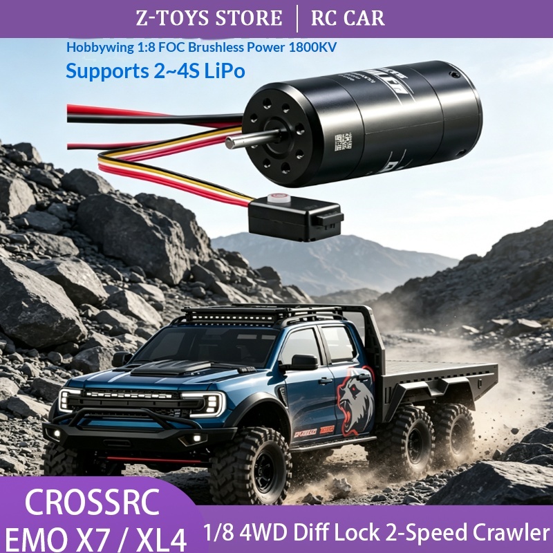 CROSSRC EMO X7 XL4 1/8 RC Craw - đánh giá và giá Rc Hobby Grade Truck